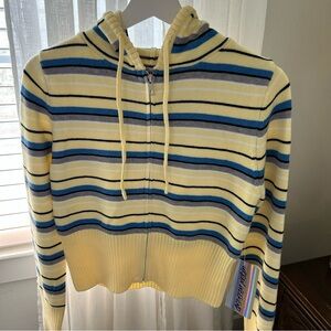 Frankies bikinis zip sweater jacket